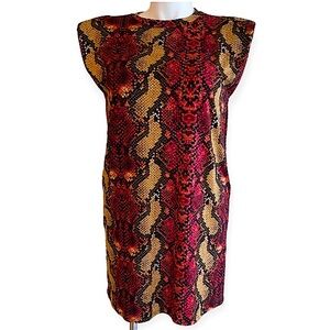 Andrea snakeskin pattern shift dress Sz.XL